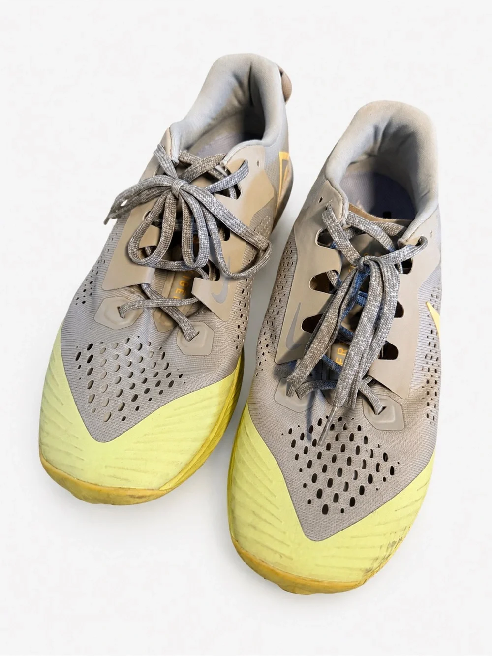 Nike | Shoes | Nike Gray And Yellow Athletic Shoes | Poshmark
